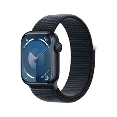 Apple Watch Series 9 Midnight Aluminium Case with Midnight Sport Loop (GPS, 45mm)