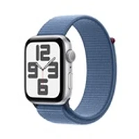 Apple Watch SE (2023) Silver Aluminium Case with Winter Blue Sport Loop