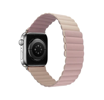 Logiix Vibrance Link Magnetic Silicone Apple Watch Band 42/44/45/49mm - Pink/Stone