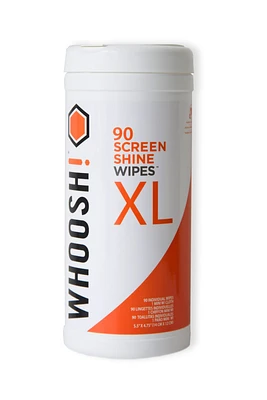 Whoosh! Screen Shine Wipes 90 Wipes XL Canister + Mini Cloth