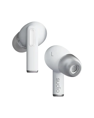 Sudio A1 Pro Active Noise Cancelling Wireless Earbuds - White