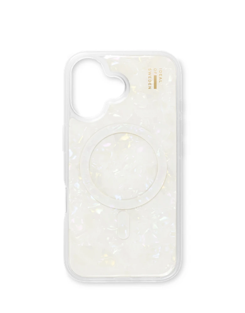 Ideal of Sweden Pearl Case with MagSafe for iPhone 16 - White