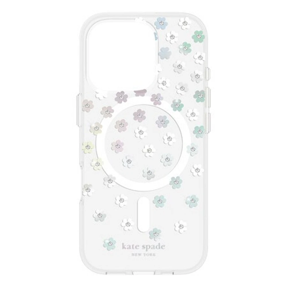 kate spade new york Protective Case with MagSafe for iPhone 16 Pro - Scattered Flower