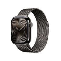 Apple Watch Series 10 GPS + Cellular Slate Titanium Case with Slate Milanese Loop