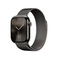 Apple Watch Series 10 GPS + Cellular Slate Titanium Case with Slate Milanese Loop