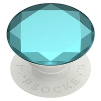 PopSockets PopGrip Metallic Diamond - Aquarius Blue