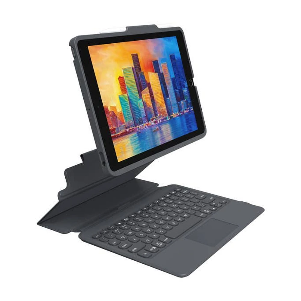 ZAGG Pro Keys Touch Keyboard Case for iPad 10.2-inch 7th, 8th & 9th Gen - Charcoal