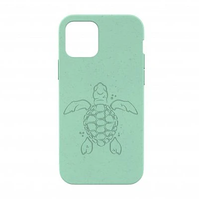 Pela Compostable Eco-Friendly Protective Case for iPhone 12 Pro Max - Turquoise Turtle Edition