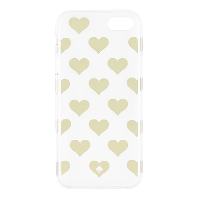 kate spade Clear Case for iPhone 5s / SE - Gold Foil Hearts