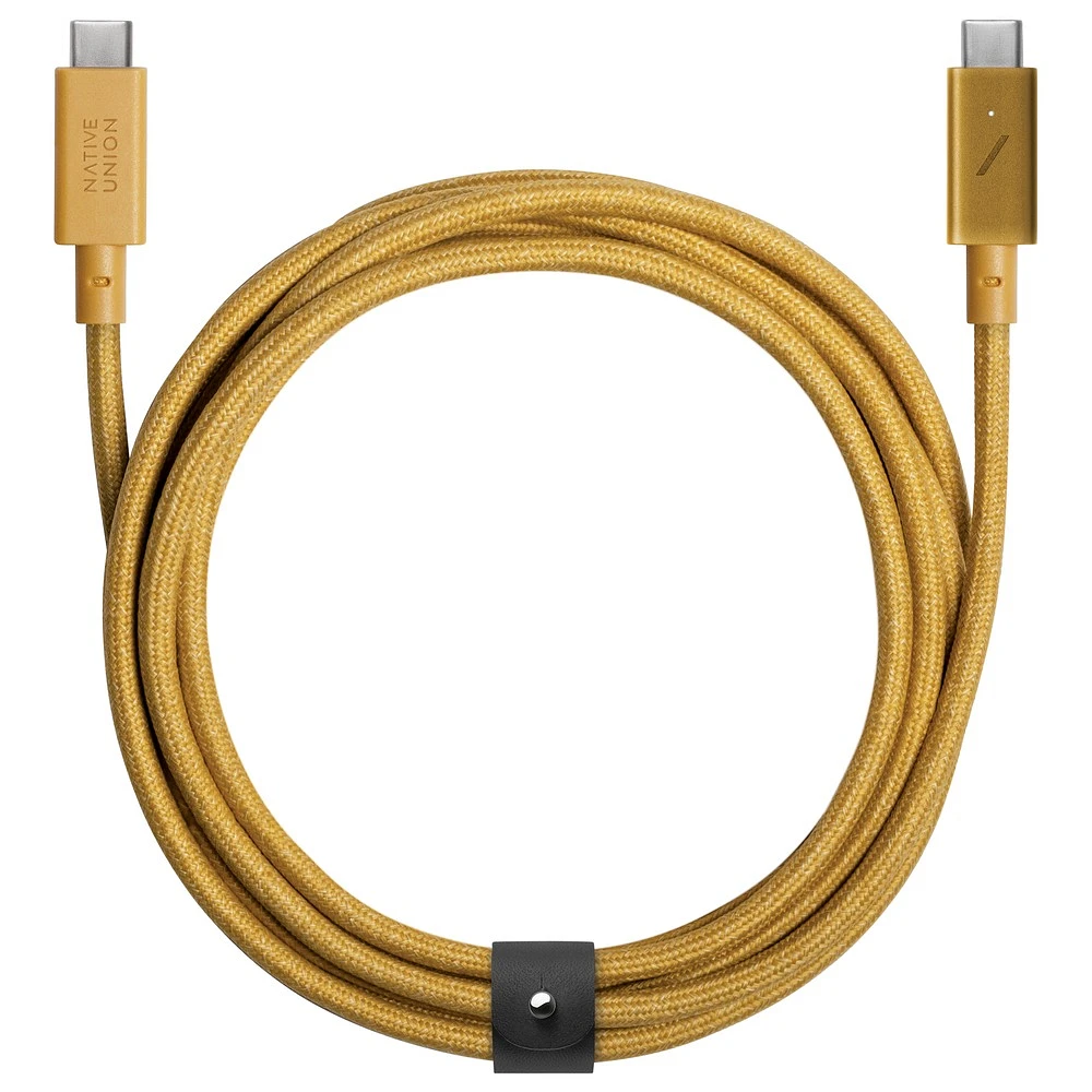 Native Union 2.4M Belt USB-C to USB-C Charging Cable - Kraft (240W)
