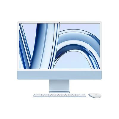 Apple 24-inch iMac with Retina 4.5K display: Apple M3 chip with 8‑core CPU and 10‑core GPU, 256GB SSD
