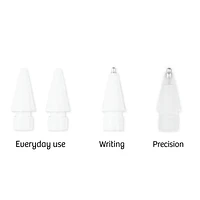 Logiix Pencil Tips - 4 Pack (Ballpoint [1], Precise [1], and Standard 2 tips)with Storage Case