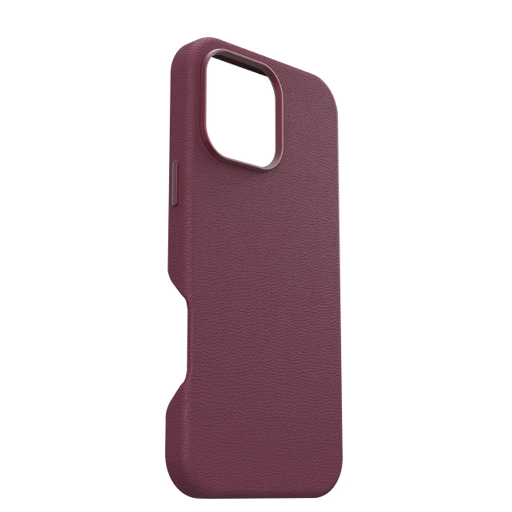 Otterbox Symmetry+ Cactus Leather Case for 16 Pro Max - Maroon Bells