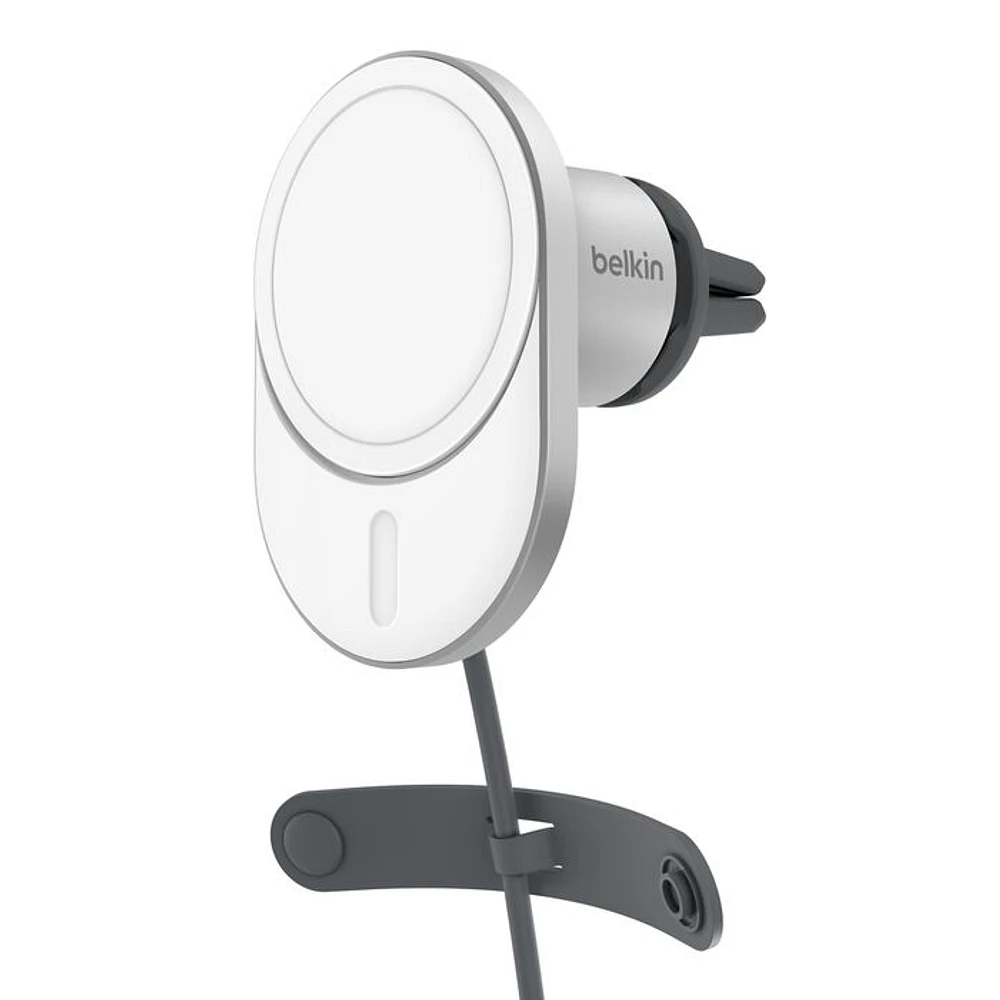 Belkin BoostCharge Pro Magnetic Wireless Car Charger with Qi2 15W Grey