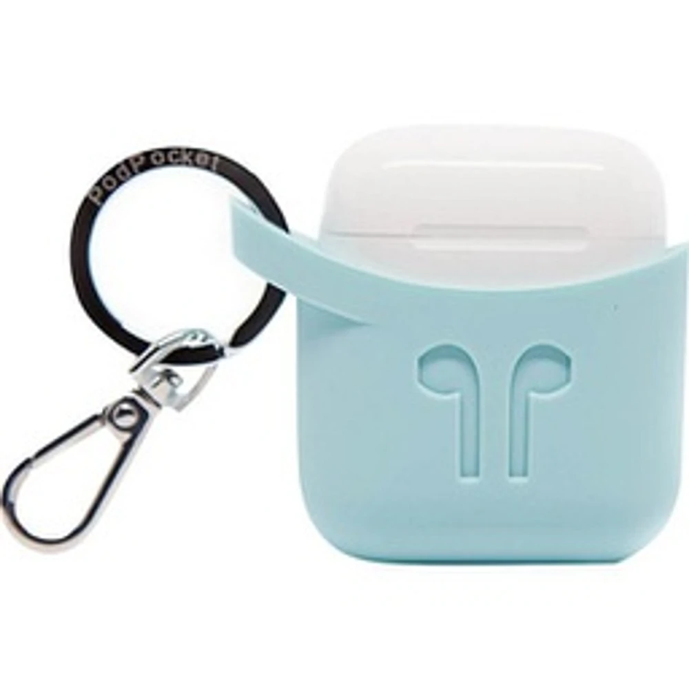 PodPocket AirPod Case for 1st & 2nd Gen - Aqua Blue