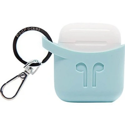 PodPocket AirPod Case for 1st & 2nd Gen - Aqua Blue