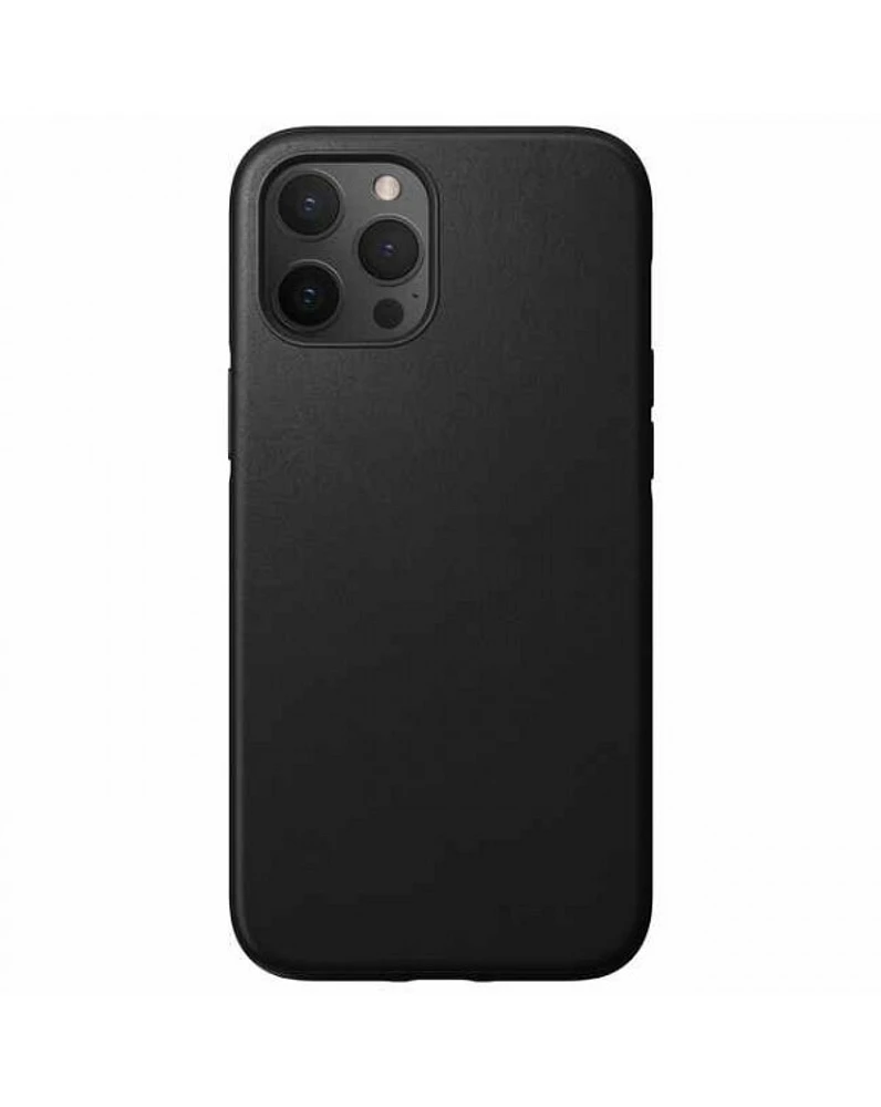 Nomad Rugged Leather Case for iPhone 12 Pro Max - Black
