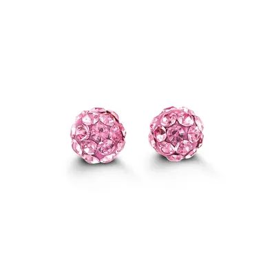 10 Karat Yellow Gold Ball Cubic Baby Studs