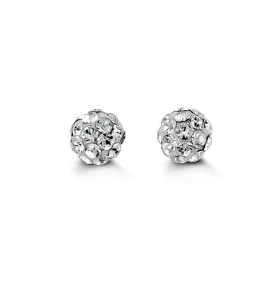 10 Karat Yellow Gold Ball Cubic Baby Studs