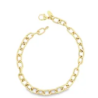 14 Karat Yellow Gold Open Link Bracelet