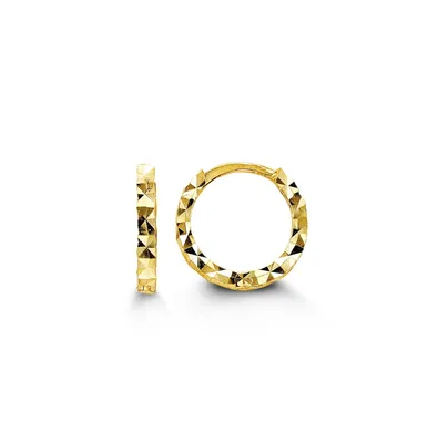 10 Karat Yellow Gold Baby Hoops