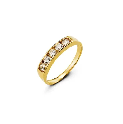 10 Karat Yellow Gold Baby Cubic Ring