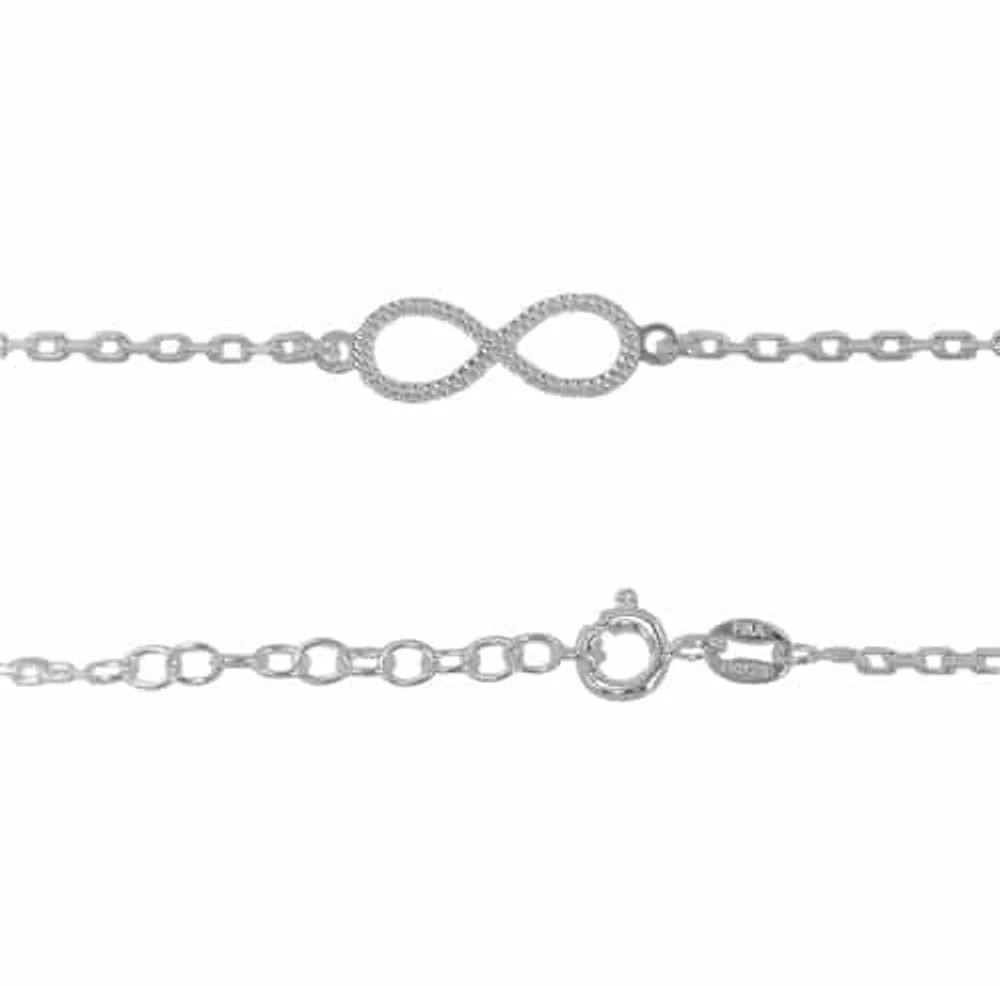 Sterling Silver Infinity Anklet