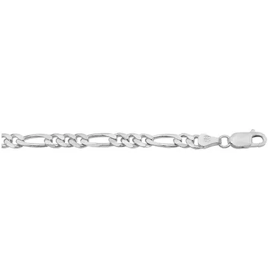 Sterling Silver Figaro Link 6.8mm Men's Bracelet
