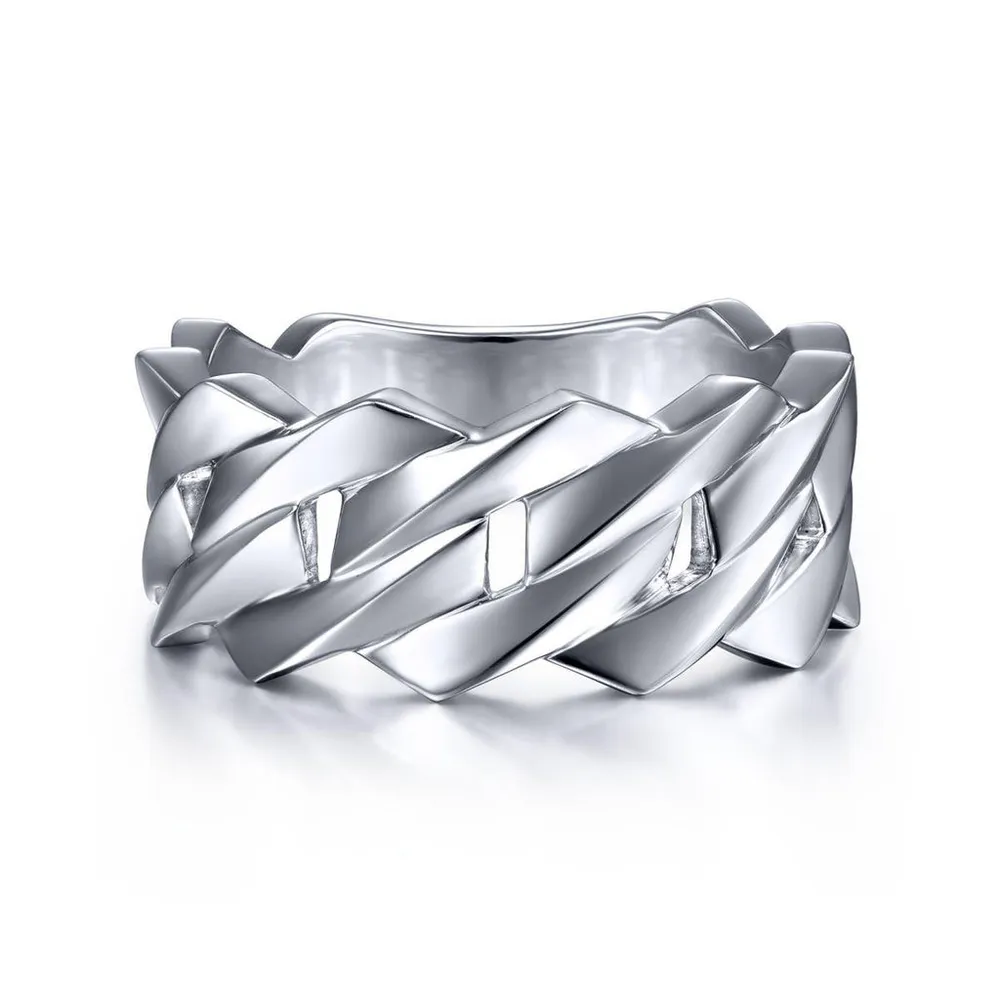 Gabriel & Co. Sterling Silver Chain Link Band