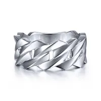 Gabriel & Co. Sterling Silver Chain Link Band