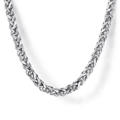 Gabriel & Co. Sterling Silver 22" Wheat Chain Necklace