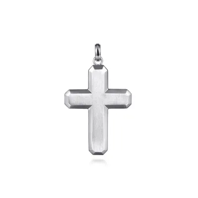 Gabriel & Co. Sterling Silver Geometric Cross Pendant