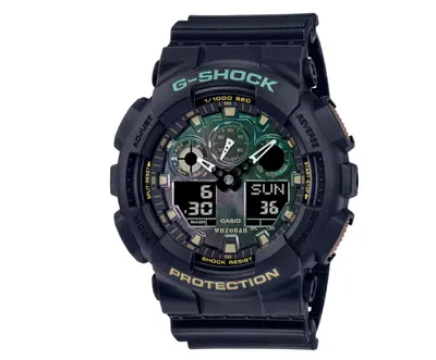 G-Shock Black & Rust Series Watch GA100RC-1A