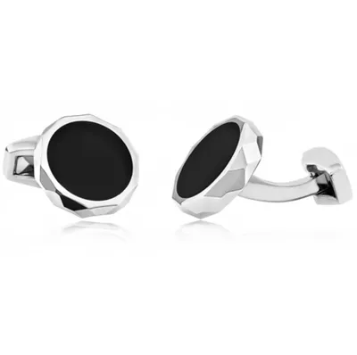 Brass Black Onyx Cufflinks