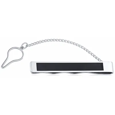 Stainless Steel Black Enamel Tie Bar