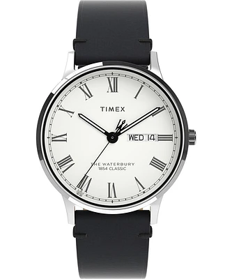 Timex Waterbury Classic 40mm Leather Strap Watch - TW2W15000