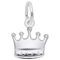 Sterling Silver Crown Charm