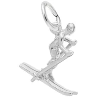 Sterling Silver Skier Charm