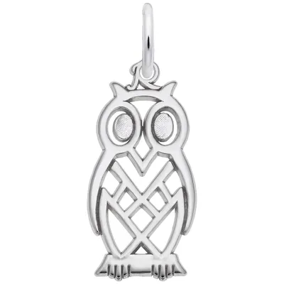 Sterling Silver Owl Charm