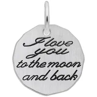 Sterling Silver Love You to the Moon and Back Charm