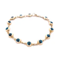 10 Karat Yellow Gold Evil Eye Bracelet