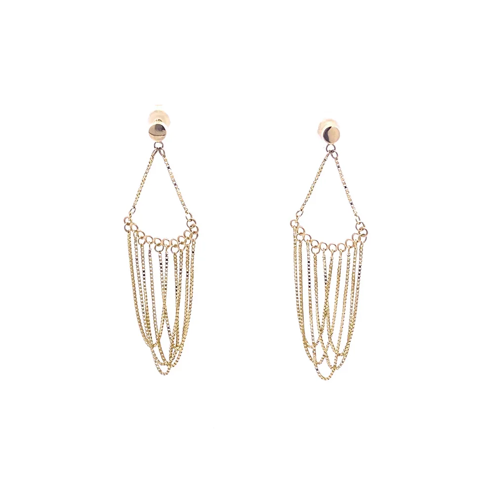 14 Karat Yellow Gold Dangle Earrings