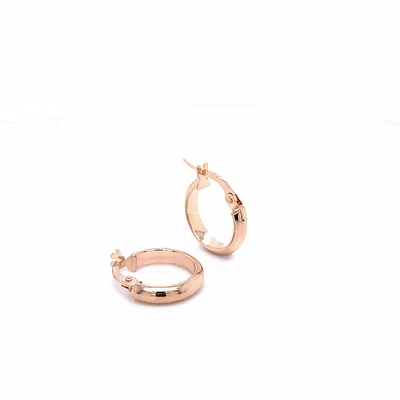 10 Karat Gold Small Hoop Earrings 10mm