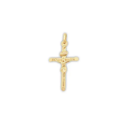 18 Karat Yellow Gold Crucifix Pendant