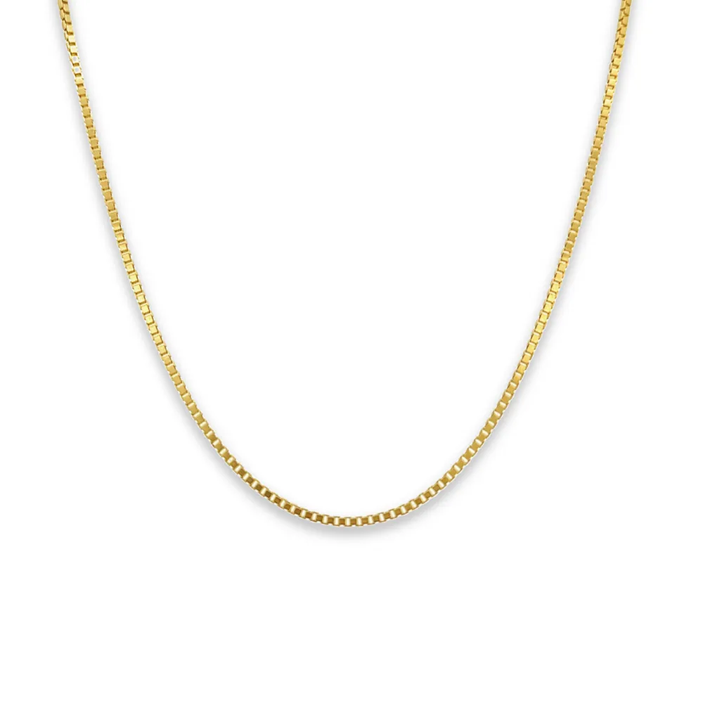 10 Karat Yellow Gold 1.2mm Box Link Chain