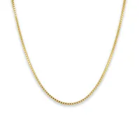 10 Karat Yellow Gold 1.2mm Box Link Chain