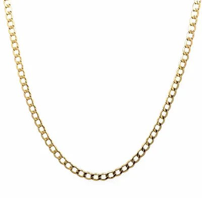 10 Karat Yellow Gold 4.5mm Curb Chain