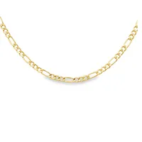 10 Karat Yellow Gold 2mm Figaro Chain