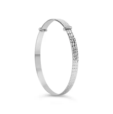 10 Karat White Gold Baby Bangle