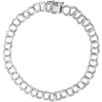 Sterling Silver Double Link Curb Bracelet